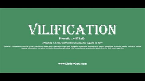 villification danword.